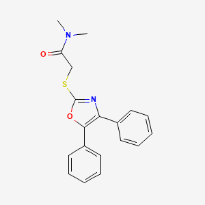2-[(4,5-diphenyl-1,3-oxazol-2-yl)sulfanyl]-N,N-dimethylacetamide