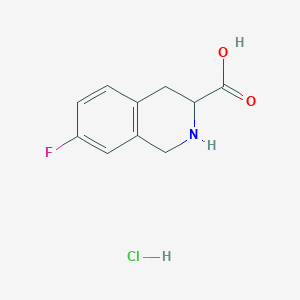 7-Fluoro-1,2,3,4-tetrahydroisoquinoline-3-carboxylic acid;hydrochloride