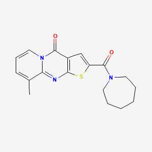 2-(azepane-1-carbonyl)-9-methyl-4H-pyrido[1,2-a]thieno[2,3-d]pyrimidin-4-one