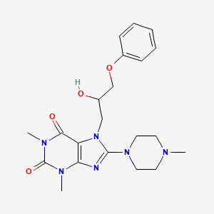 7-(2-hydroxy-3-phenoxypropyl)-1,3-dimethyl-8-(4-methylpiperazin-1-yl)-1H-purine-2,6(3H,7H)-dione