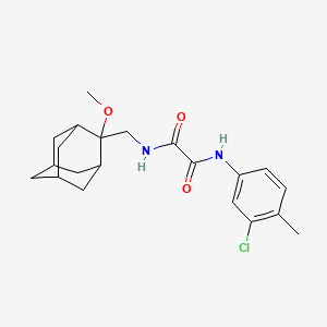 N1-(3-chloro-4-methylphenyl)-N2-(((1R,3S,5r,7r)-2-methoxyadamantan-2-yl)methyl)oxalamide