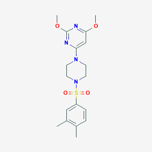 4-(4-((3,4-Dimethylphenyl)sulfonyl)piperazin-1-yl)-2,6-dimethoxypyrimidine