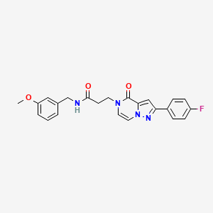 3-[2-(4-fluorophenyl)-4-oxopyrazolo[1,5-a]pyrazin-5(4H)-yl]-N-(3-methoxybenzyl)propanamide