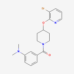 (4-((3-Bromopyridin-2-yl)oxy)piperidin-1-yl)(3-(dimethylamino)phenyl)methanone