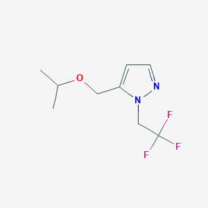5-(Propan-2-yloxymethyl)-1-(2,2,2-trifluoroethyl)pyrazole