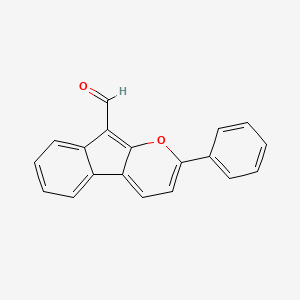 2-Phenylindeno[2,1-b]pyran-9-carbaldehyde