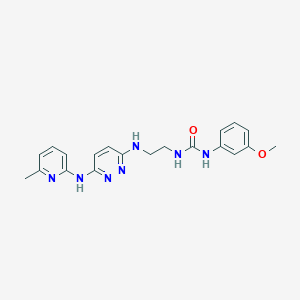 molecular formula C20H23N7O2 B2986261 1-(3-Methoxyphenyl)-3-(2-((6-((6-methylpyridin-2-yl)amino)pyridazin-3-yl)amino)ethyl)urea CAS No. 1021114-45-3