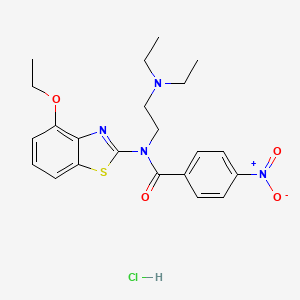 N-(2-(diethylamino)ethyl)-N-(4-ethoxybenzo[d]thiazol-2-yl)-4-nitrobenzamide hydrochloride