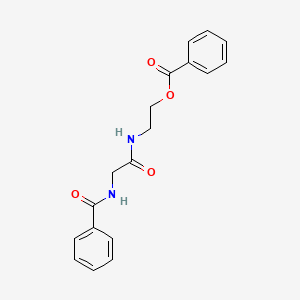 2-{[2-(Benzoylamino)acetyl]amino}ethyl benzenecarboxylate
