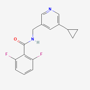N-((5-cyclopropylpyridin-3-yl)methyl)-2,6-difluorobenzamide