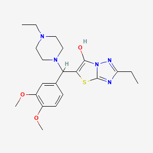 5-((3,4-Dimethoxyphenyl)(4-ethylpiperazin-1-yl)methyl)-2-ethylthiazolo[3,2-b][1,2,4]triazol-6-ol