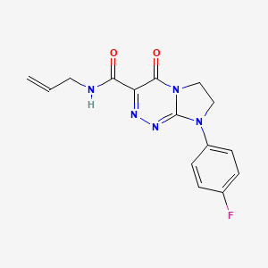N-allyl-8-(4-fluorophenyl)-4-oxo-4,6,7,8-tetrahydroimidazo[2,1-c][1,2,4]triazine-3-carboxamide