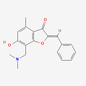 (2Z)-2-benzylidene-7-[(dimethylamino)methyl]-6-hydroxy-4-methyl-1-benzofuran-3(2H)-one