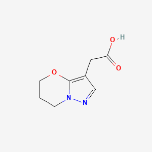 2-(6,7-Dihydro-5H-pyrazolo[5,1-b][1,3]oxazin-3-yl)acetic acid