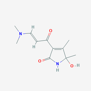 3-[(E)-3-(dimethylamino)prop-2-enoyl]-5-hydroxy-4,5-dimethyl-1H-pyrrol-2-one