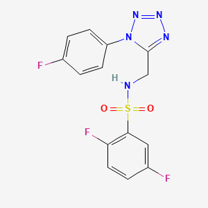 2,5-difluoro-N-((1-(4-fluorophenyl)-1H-tetrazol-5-yl)methyl)benzenesulfonamide