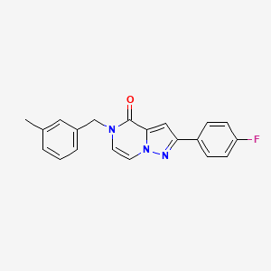 2-(4-fluorophenyl)-5-(3-methylbenzyl)pyrazolo[1,5-a]pyrazin-4(5H)-one