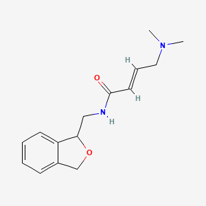 (E)-N-(1,3-Dihydro-2-benzofuran-1-ylmethyl)-4-(dimethylamino)but-2-enamide