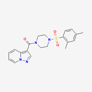 (4-((2,4-Dimethylphenyl)sulfonyl)piperazin-1-yl)(pyrazolo[1,5-a]pyridin-3-yl)methanone
