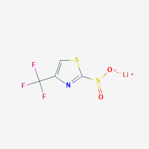 Lithium(1+) ion 4-(trifluoromethyl)-1,3-thiazole-2-sulfinate
