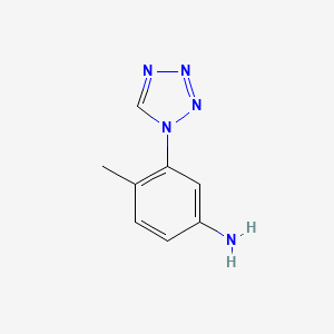 molecular formula C8H9N5 B2986341 4-methyl-3-(1H-tetrazol-1-yl)aniline CAS No. 926262-71-7