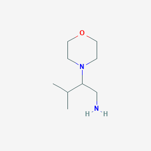 molecular formula C9H20N2O B2986363 3-Methyl-2-morpholin-4-yl-butylamine CAS No. 923176-80-1