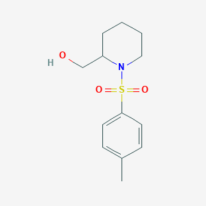 molecular formula C13H19NO3S B2986389 [1-(4-Methylphenyl)sulfonylpiperidin-2-yl]methanol CAS No. 259874-95-8