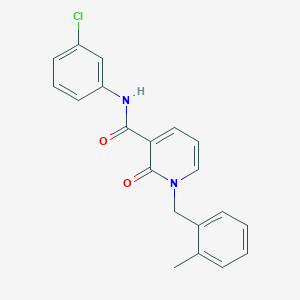molecular formula C20H17ClN2O2 B2986394 N-(3-chlorophenyl)-1-(2-methylbenzyl)-2-oxo-1,2-dihydropyridine-3-carboxamide CAS No. 946246-70-4