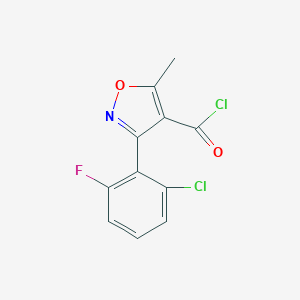 molecular formula C11H6Cl2FNO2 B029864 3-(2-氯-6-氟苯基)-5-甲基异恶唑-4-酰氯 CAS No. 69399-79-7