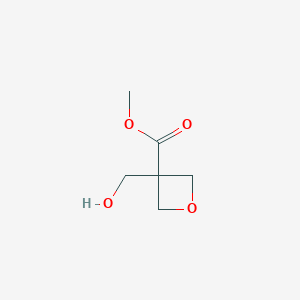 molecular formula C6H10O4 B2986412 Methyl 3-(hydroxymethyl)oxetane-3-carboxylate CAS No. 1780733-73-4