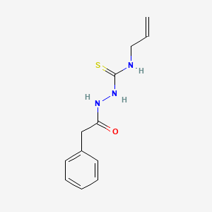 molecular formula C12H15N3OS B2986437 N-allyl-2-(phenylacetyl)hydrazinecarbothioamide CAS No. 15814-11-6