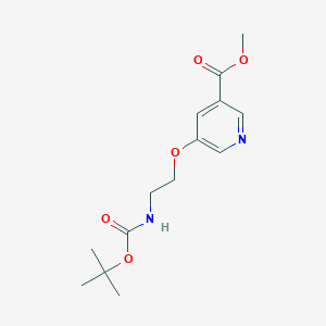 5-(2-Tert-butoxycarbonylamino-ethoxy)-nicotinic acid methyl ester