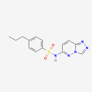 4-propyl-N-[1,2,4]triazolo[4,3-b]pyridazin-6-ylbenzenesulfonamide