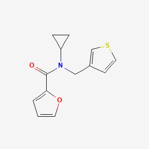 molecular formula C13H13NO2S B2986492 N-环丙基-N-(噻吩-3-基甲基)呋喃-2-甲酰胺 CAS No. 1235006-33-3
