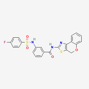 B2986499 N-(4H-chromeno[4,3-d]thiazol-2-yl)-3-(4-fluorophenylsulfonamido)benzamide CAS No. 898466-44-9