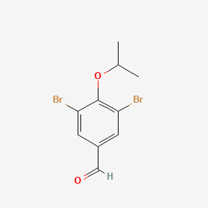 molecular formula C10H10Br2O2 B2986523 3,5-Dibromo-4-isopropoxybenzaldehyde CAS No. 486996-44-5