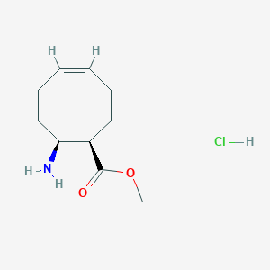 Methyl (1R,4Z,8S)-8-aminocyclooct-4-ene-1-carboxylate;hydrochloride