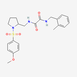 N1-((1-((4-methoxyphenyl)sulfonyl)pyrrolidin-2-yl)methyl)-N2-(2-methylbenzyl)oxalamide