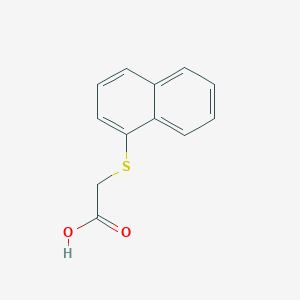 molecular formula C12H10O2S B2986539 (1-Naphthylthio)acetic acid CAS No. 10404-24-7; 591762-44-6