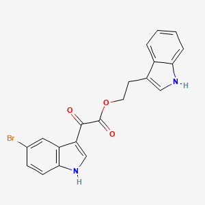 2-(1H-indol-3-yl)ethyl 2-(5-bromo-1H-indol-3-yl)-2-oxoacetate