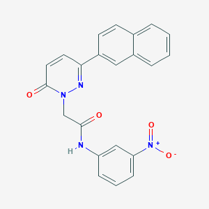 2-(3-naphthalen-2-yl-6-oxopyridazin-1-yl)-N-(3-nitrophenyl)acetamide