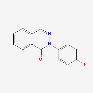 molecular formula C14H9FN2O B2986578 2-(4-fluorophenyl)-1(2H)-phthalazinone CAS No. 161716-49-0