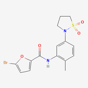 5-bromo-N-(5-(1,1-dioxidoisothiazolidin-2-yl)-2-methylphenyl)furan-2-carboxamide