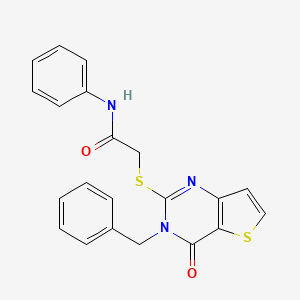 2-({3-benzyl-4-oxo-3H,4H-thieno[3,2-d]pyrimidin-2-yl}sulfanyl)-N-phenylacetamide