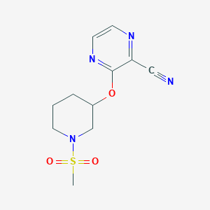 3-((1-(Methylsulfonyl)piperidin-3-yl)oxy)pyrazine-2-carbonitrile
