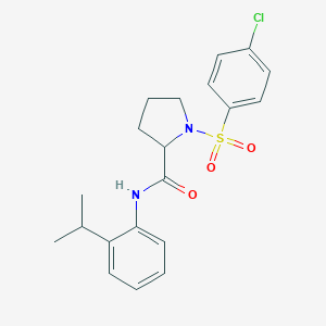 1-[(4-chlorophenyl)sulfonyl]-N-(2-isopropylphenyl)pyrrolidine-2-carboxamide