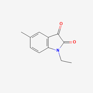 molecular formula C11H11NO2 B2986619 1-乙基-5-甲基-2,3-二氢-1H-吲哚-2,3-二酮 CAS No. 299925-63-6