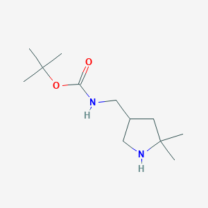Tert-butyl N-[(5,5-dimethylpyrrolidin-3-yl)methyl]carbamate