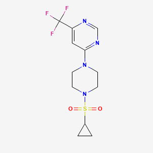 4-(4-(Cyclopropylsulfonyl)piperazin-1-yl)-6-(trifluoromethyl)pyrimidine