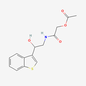 2-((2-(Benzo[b]thiophen-3-yl)-2-hydroxyethyl)amino)-2-oxoethyl acetate